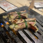広島ホルモン・冷麺・元祖たれ焼肉 肉匣 - ねぎねぎタン　焼きー