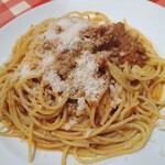 トラットリア トレンタ - 牛挽き肉入ラグーあえのスパゲッティ