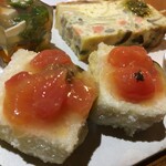 繭蔵 - "あげ出し豆腐の梅トマトあんかけ"