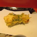 銀座 天一 - 真鯛・大葉