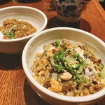 Renshan - 汁なし担々麺、黒炒飯