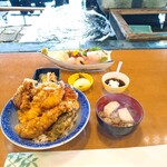 一山いけす - 伊勢海老天丼　小舟