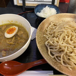 鉢とれんげ - グリーンカレーつけ麺（税抜1,100円）