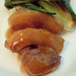 ベル･エポック - 福岡糸島の仔いのしし煮込みと背肉のソテーワイルドライスときのこのリゾット