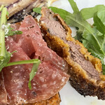 A e B - ミルクフェッド仔牛カツレツ