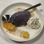 鰻はし本 - 紫芋アイス