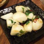 金町製麺 - カブのペペロンチーノ