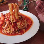 Seafood restaurant MEXICO - 海鮮トマトスパゲティ(2022.01)