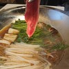 らく天 - 料理写真:鴨鍋