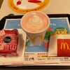 マクドナルド - 倍ダブルチーズバーガー(チーズ抜)、マックシェイク(ストロベリー)、ポテトSのセット