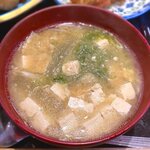 さくら本店 - (ﾗﾝﾁ)さくら定食 味噌汁　2021.12.28