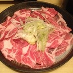 Katsuken - 豚しゃぶ昼膳(1260円)のお肉