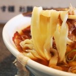 きしめん 住よし - かき揚げ玉子入り きしめんを食べる