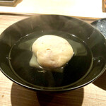 神楽坂 石かわ - 鱈白子真薯に聖護院大根　出汁のいい香りが堪らない