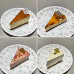 ピアッコリーナ・サイ - Saiチーズケーキ、ゴルゴンゾーラチーズケーキ、いちごチーズケーキ、レアチーズケーキ