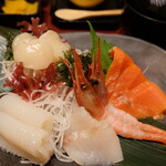 ふく亭 - 海鮮定食のお刺身