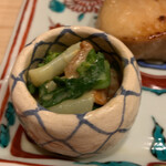 はらまさ - 赤貝と青菜の和え物