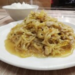 聚楽園 - 漬菜粉￥780　白菜の漬物の春雨炒め