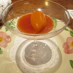 御影 ジュエンヌ - 赤ピーマンのムース フレッシュトマトソース