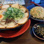 Nagahama Ramen - チャーシュー麺味玉トッピング黄金セット