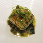 御影 ジュエンヌ - ふぐ白子の炭火焼 鮎の魚醬のバターソース