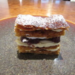 御影 ジュエンヌ - デザート～丹波の小豆と洋梨のミルフィーユ