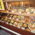 Sangoku Ichi - 綺麗な展示の食品サンプル。