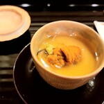 馬車道 大かわ - 玉地蒸に赤ウニ