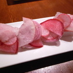 ビンゴ - 鰤のカルパッチョ