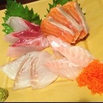 ほうなん酒場　はだか電球 - 三浦鮮魚刺身盛り合わせ