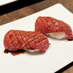 焼肉専科 肉の切り方 集会所 - 炙り寿司