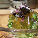 焼き鳥 とりら - 胸たたきジュレ掛け