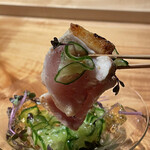 焼き鳥 とりら - 胸たたきジュレ掛け