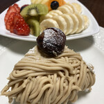 ITAGAKI フルーツボックス  - ITAGAKIのマロンケーキとフルーツ