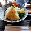 讃岐うどん 松家 - 天ぷらぶっかけ大盛り　海老天クロス！