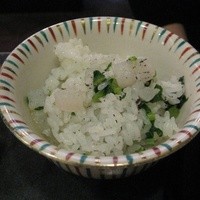 螢 - 御しなのコースの締めの大根じゃこ御飯は炊きたて熱々
