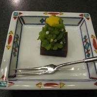 螢 - コース最後のおまけのお薄と和菓子、クリスマスウィークなので！