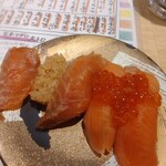 俺の魚を食ってみろ!!  - 八海サーモン　イクラ乗せ