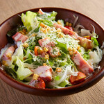 Bacon Caesar Salad with Soft-boiled Egg