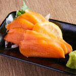 salmon sashimi