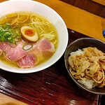 朝ラーメン 浜堂六九 - 中華そば＆肉ごはん