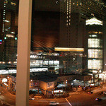 窓側の席から。大阪ステーションシティを一望☆