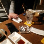 ANCHOR - 友人の飲む米焼酎しろ水割り四杯目