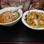 台湾料理 福亭 - セット：台湾味噌ラーメンと中華飯