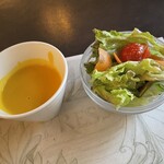 カフェドゥラプレス - ランチ　スープ＆サラダ