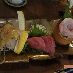 舟蔵の里 - 地魚3種盛