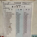 POURQUOI - 藤沢行のバス停の「時刻表」