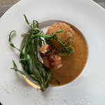 K.Cダイニング - カナダ産オマール海老のクロケット ビスクソース