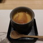 うまい鮨勘 - 宮城県気仙沼産のふかひれを使った茶碗蒸しです。