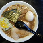 麺屋 たけ井 - 味玉ラーメン大（上方から）